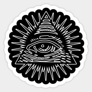 Mysteries of the Illuminati All Seeing Eye Sticker